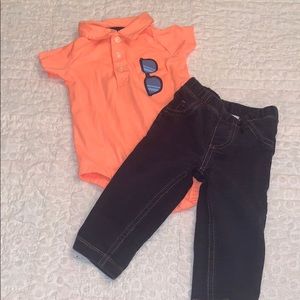 Carter’s 2 piece matching set. Boy size 9 months